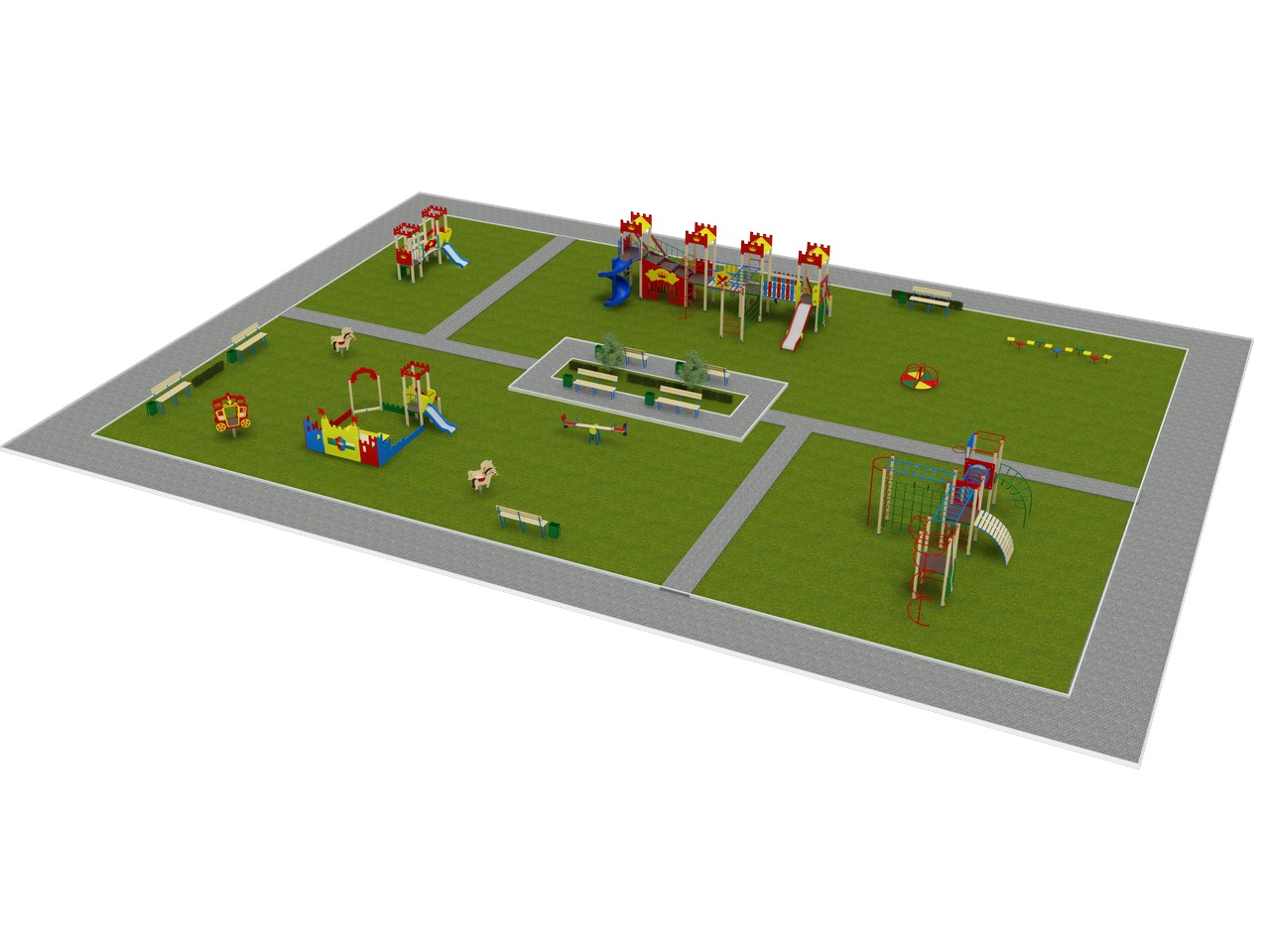 Зонирование и планировка детских игровых площадок: полный обзор